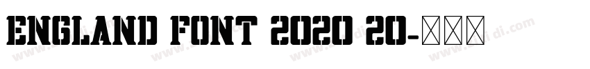 England font 2020 20字体转换